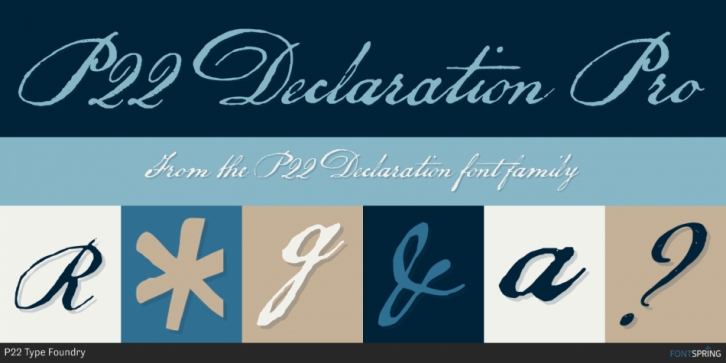 P22 Declaration font preview