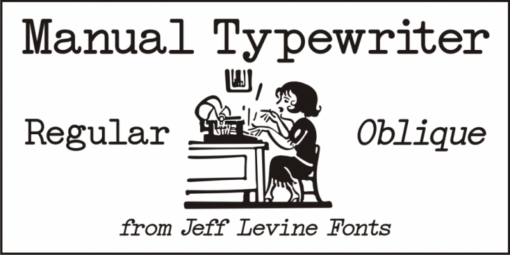 Manual Typewriter JNL font preview