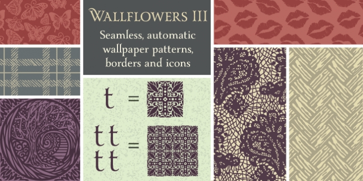Wallflowers III font preview