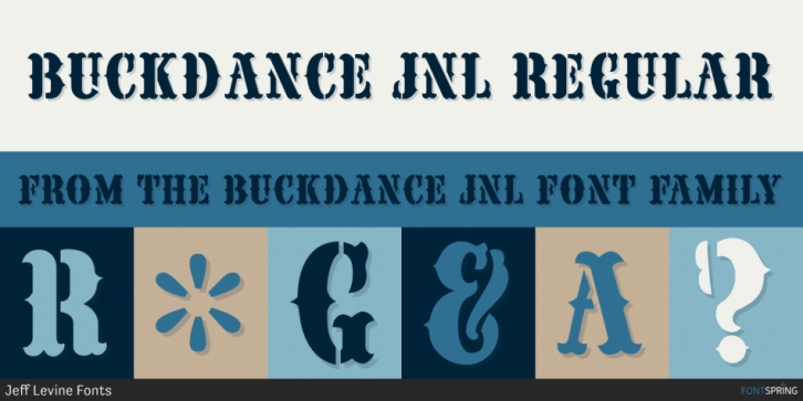 Buckdance JNL font preview