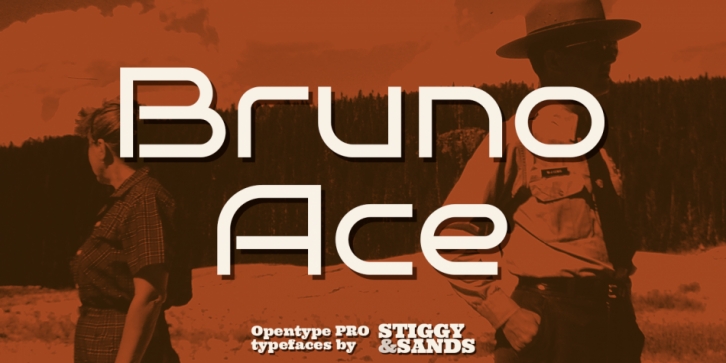 Bruno Ace Pro font preview