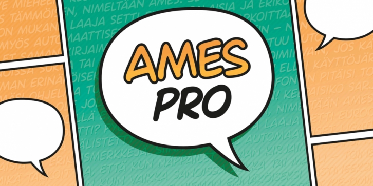 Ames Pro font preview