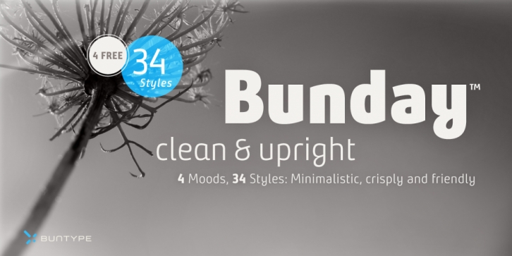 Bunday Clean font preview