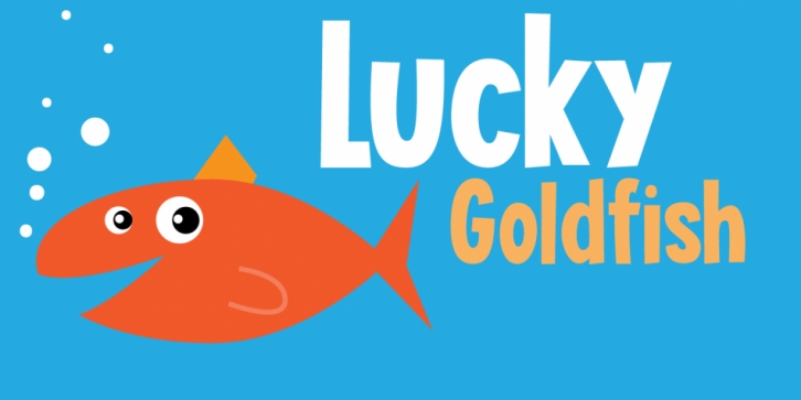 Lucky Goldfish font preview
