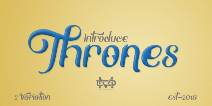 Thrones - Classic Typeface font preview