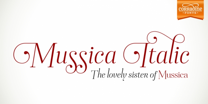 Mussica Italic font preview