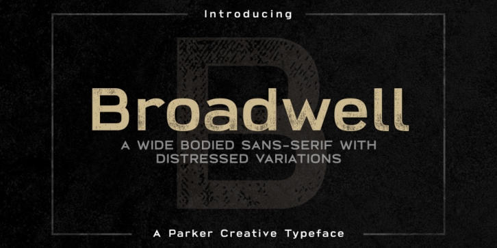 Broadwell font preview