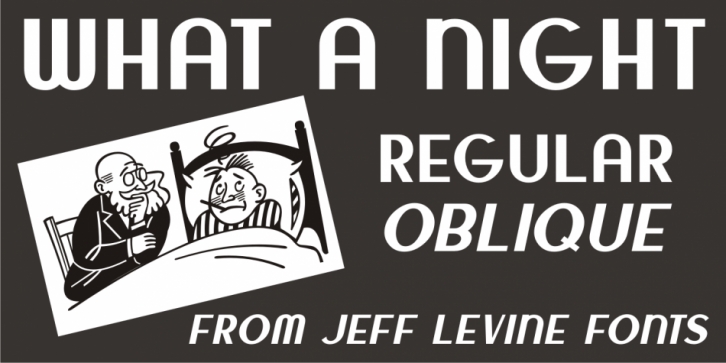 What A Night JNL font preview