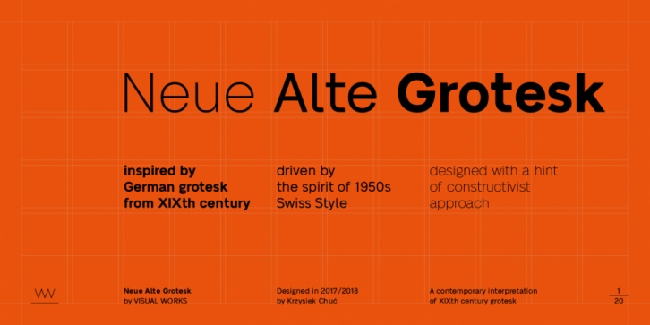 Neue Alte Grotesk font preview