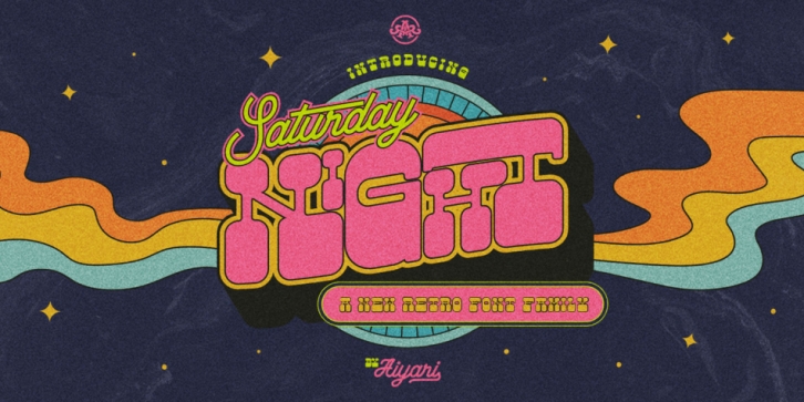 Saturday Night font preview