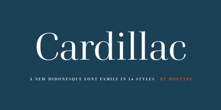 Cardillac font preview