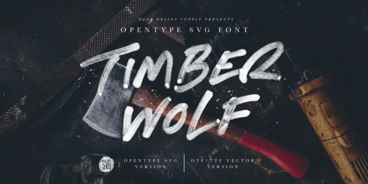 Timber Wolf font preview