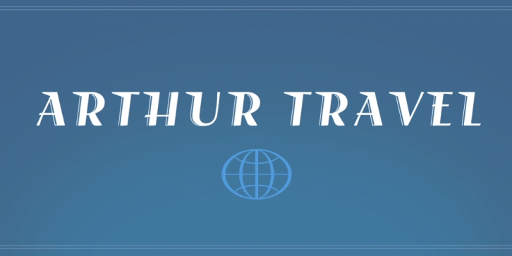 Arthur Travel font preview