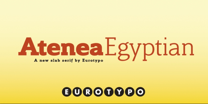 Atenea Egyptian font preview