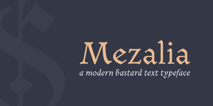 Mezalia font preview