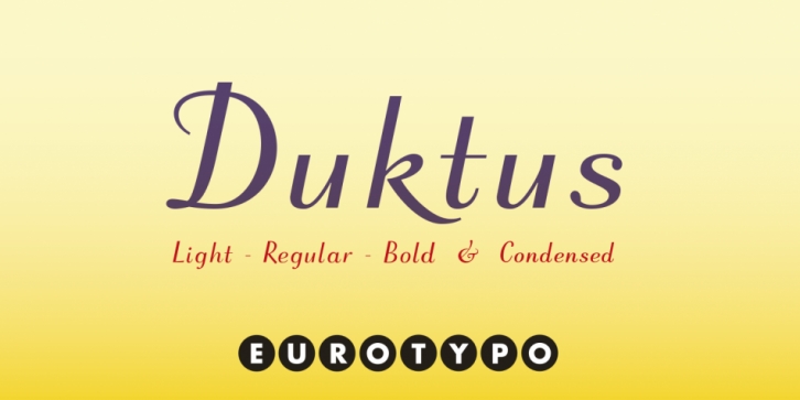 Duktus font preview