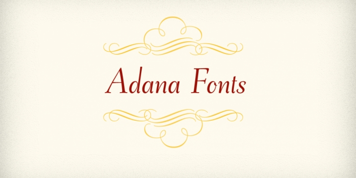 Adana font preview