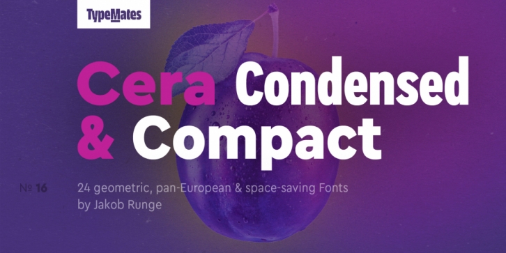 Cera Condensed and Compact font preview