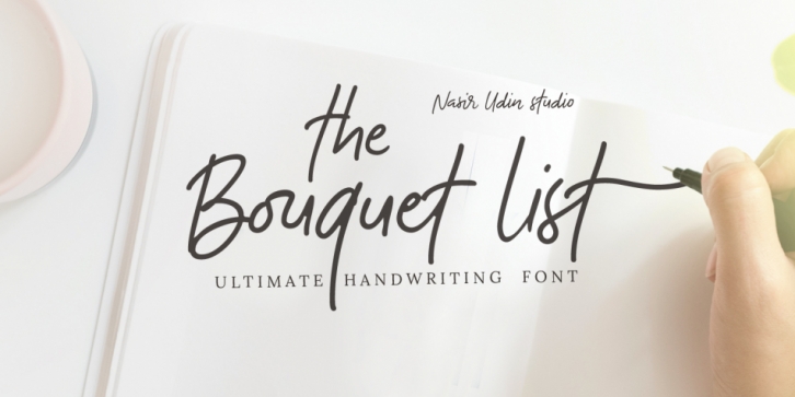 The Bouquet list font preview