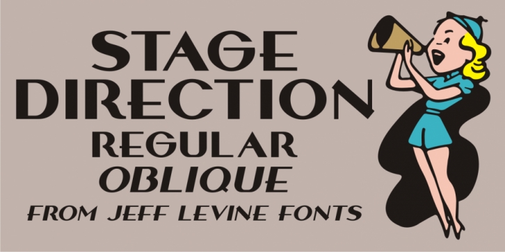 Stage Direction JNL font preview