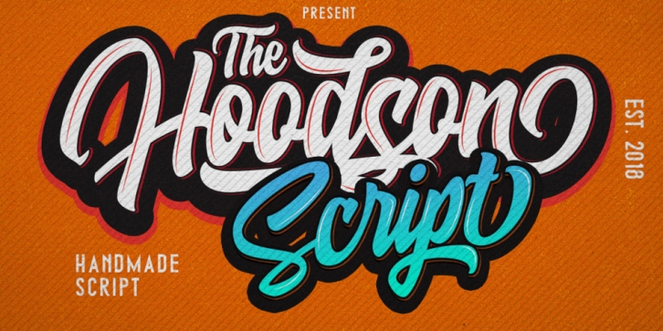 Hoodson Script font preview