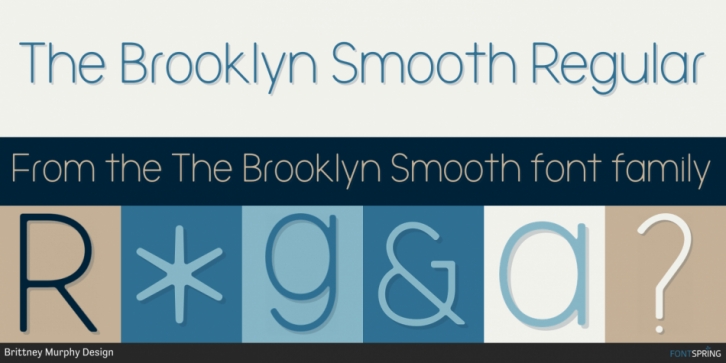 The Brooklyn Smooth font preview