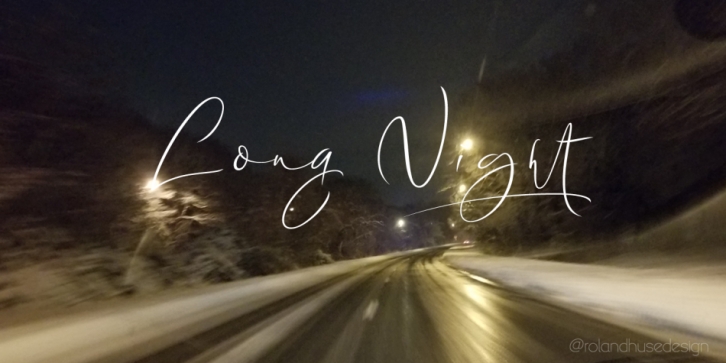 Long Night font preview