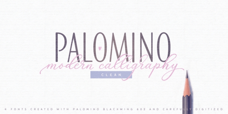 Palomino Clean font preview