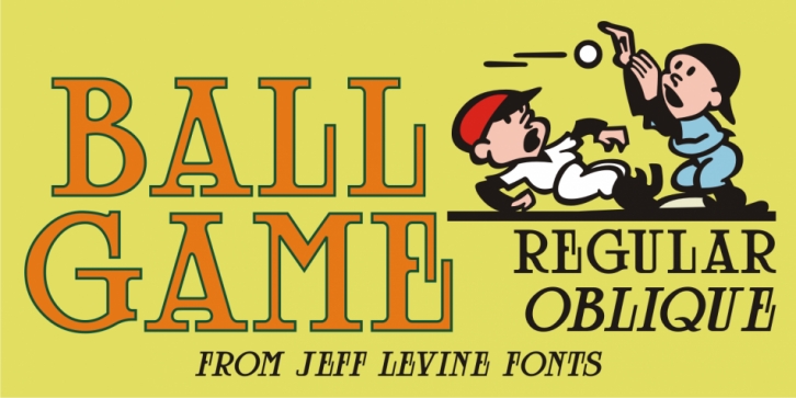 Ball Game font preview