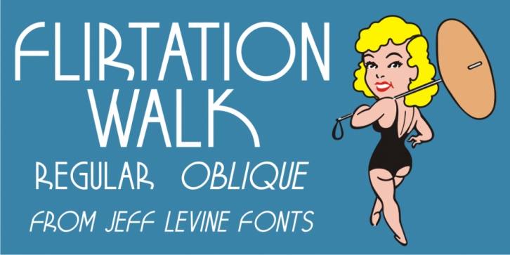 Flirtation Walk font preview