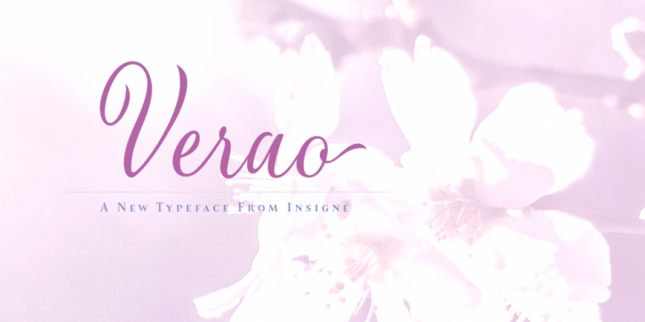 Verao font preview