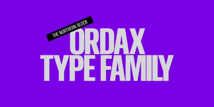 Ordax font preview