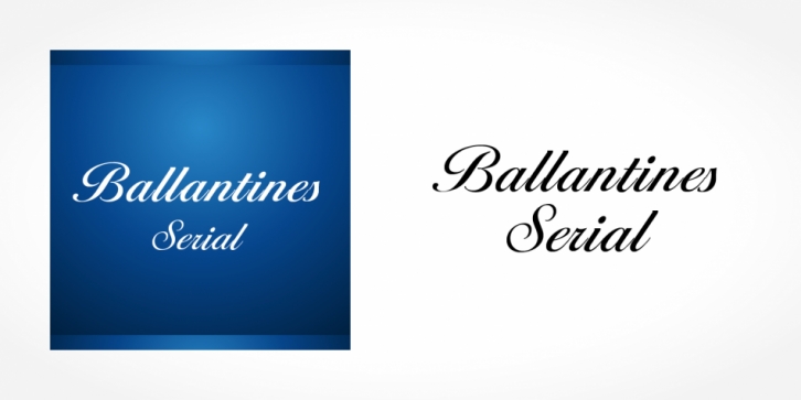 Ballantines Serial font preview