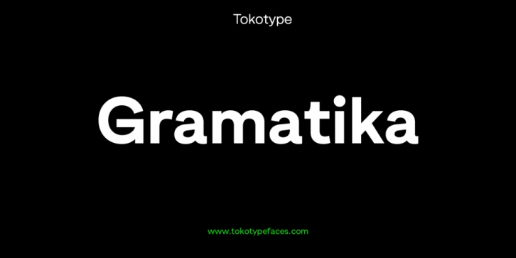 Gramatika font preview