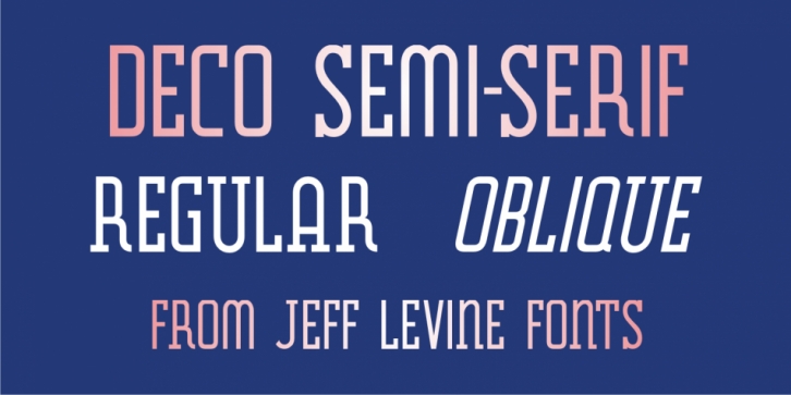 Deco Semi Serif JNL font preview