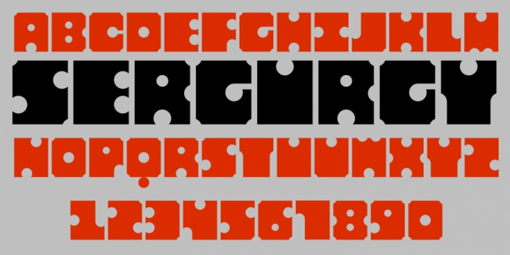 Sergury font preview