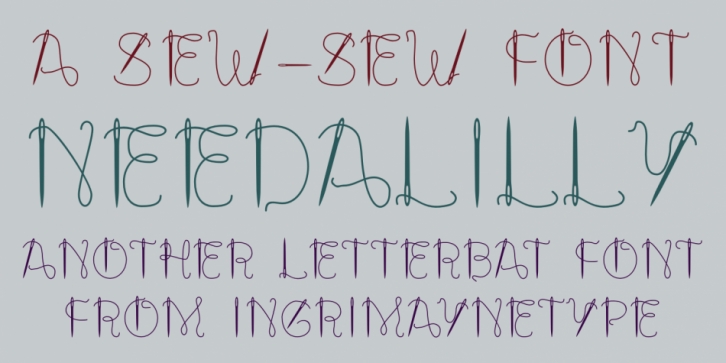NeedALilly font preview