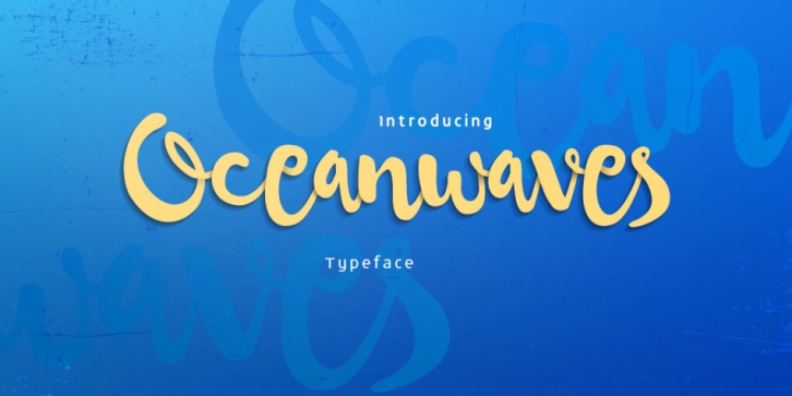 Oceanwaves font preview