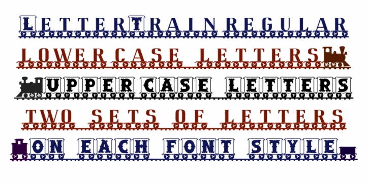 LetterTrain font preview