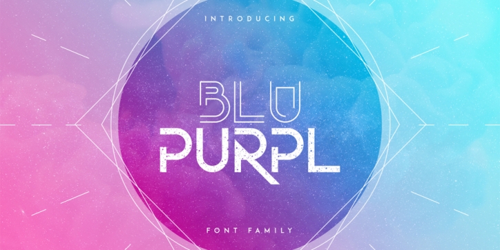 BluPurpl font preview