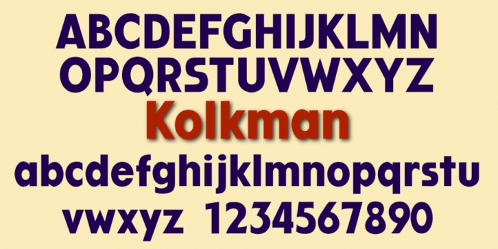 Kolkman font preview