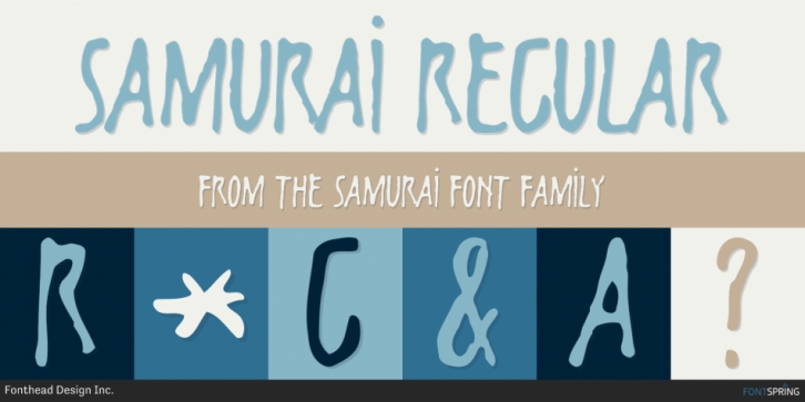 Samurai font preview
