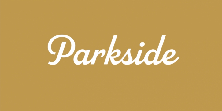 Parkside font preview