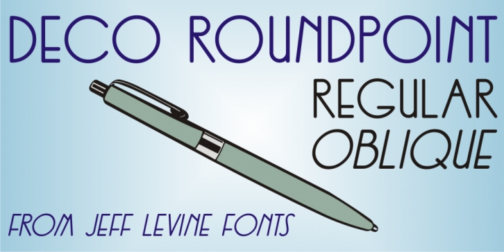 Deco Roundpoint JNL font preview
