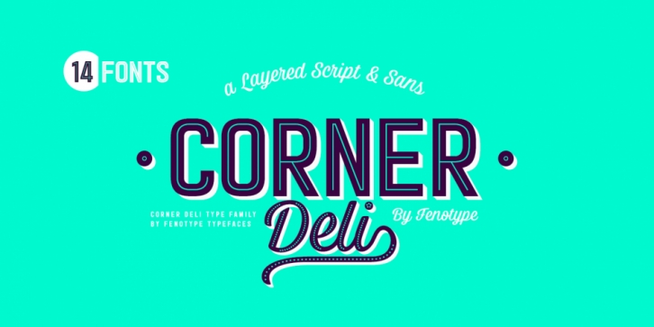 Corner Deli font preview