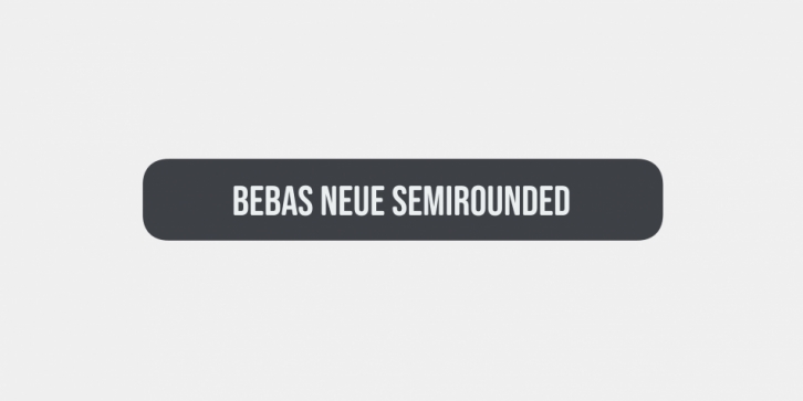 Bebas Neue SemiRounded font preview