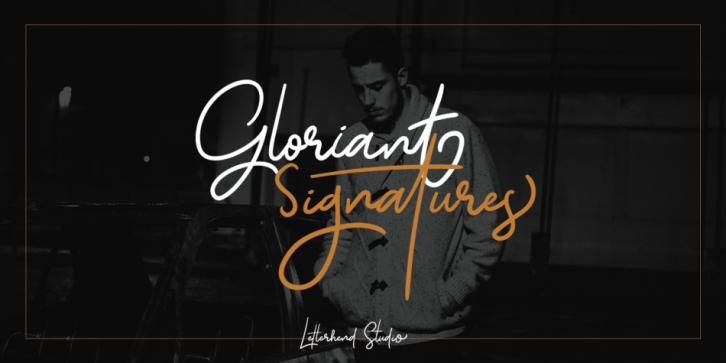 Gloriant Signature font preview