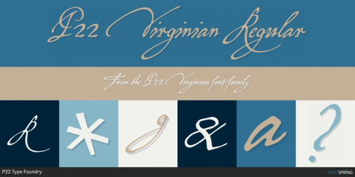 P22 Virginian font preview