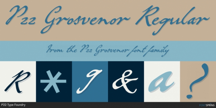 P22 Grosvenor font preview