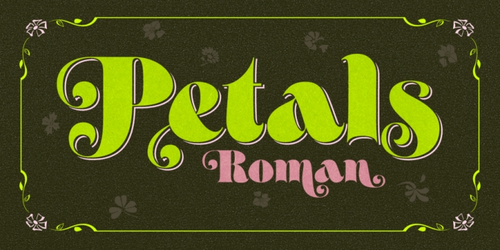 Petals BF font preview